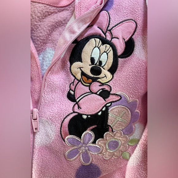 18-24m fleece Minnie pj footies - Picture 2 of 5